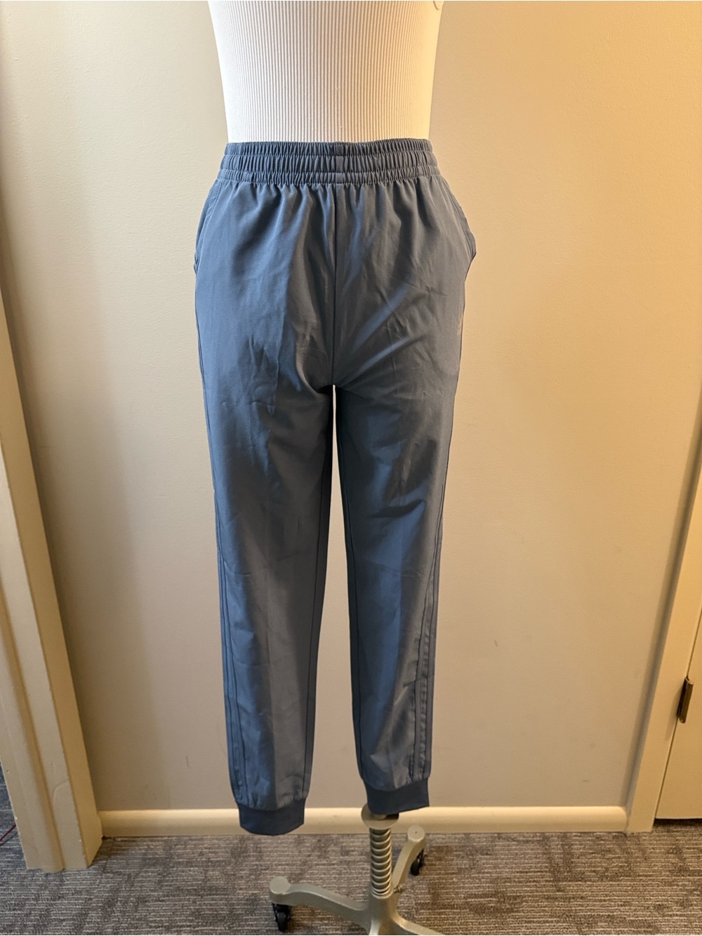 adidas Slate Blue Elastic-Waist Joggers
